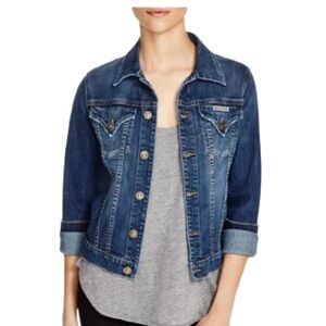 Hudson Jeans Women’s Signature Jean Jacket Sz M Classic Trucker Silhouette
